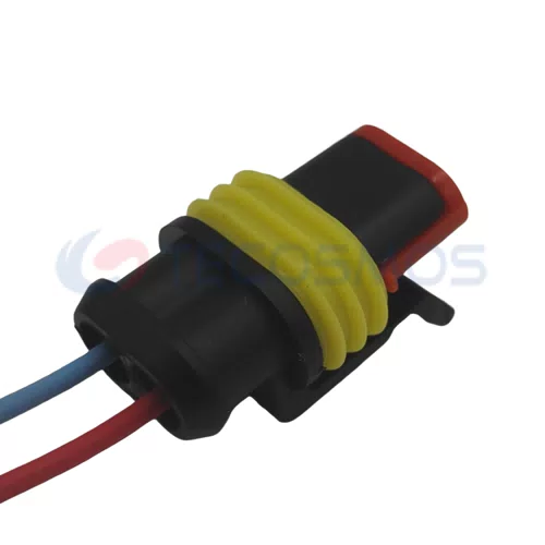 Wire Harness Plug of Automobile Waterproof Connector 2 Pin Female 282080-1 - image 6